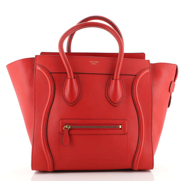 Celine Luggage Bag Grainy Leather Mini