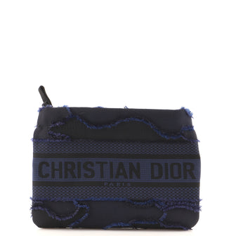 Christian Dior DiorDouble Zip Pouch Camouflage Canvas Small