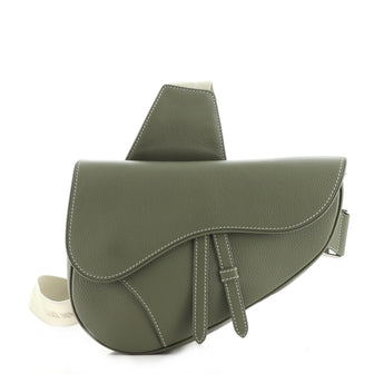 Christian Dior Saddle Crossbody Bag Leather