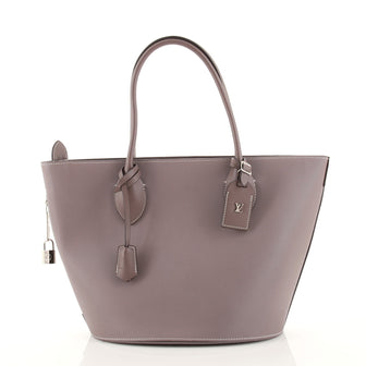 Louis Vuitton Holdall Tote Veau Satin Leather PM