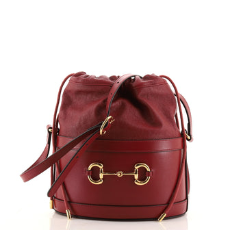 Gucci Horsebit 1955 Bucket Crossbody Bag Leather Small