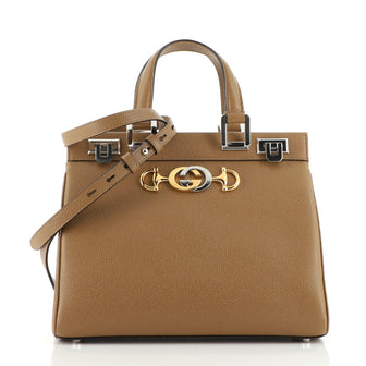 Gucci Zumi Top Handle Bag Leather Small