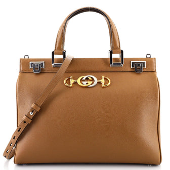 Gucci Zumi Top Handle Bag Leather Medium