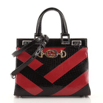 Gucci Zumi Top Handle Bag Python Small