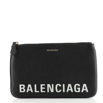 Balenciaga Ville Pouch Leather Medium