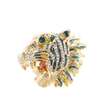 Gucci Rajah Ring Metal with Enamel and Crystal