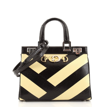 Gucci Zumi Top Handle Bag Python Small