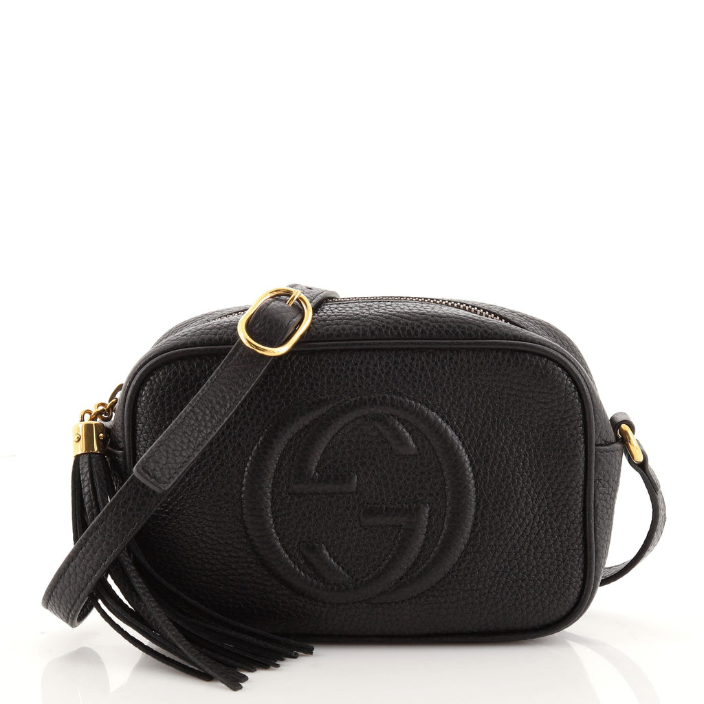 Gucci Soho Disco Crossbody Bag Leather Mini Black 1145721
