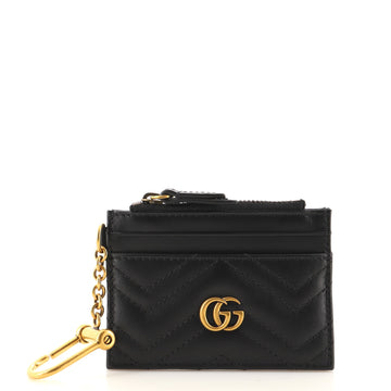 Gucci GG Marmont Keychain Wallet Matelasse Leather