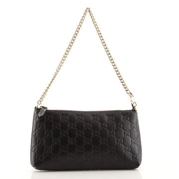 Gucci Chain Wristlet Wallet Guccissima Leather