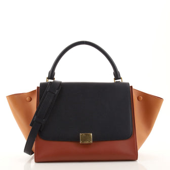 Celine Tricolor Trapeze Bag Leather Medium