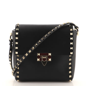 Valentino Rockstud Vertical Crossbody Bag Leather Small
