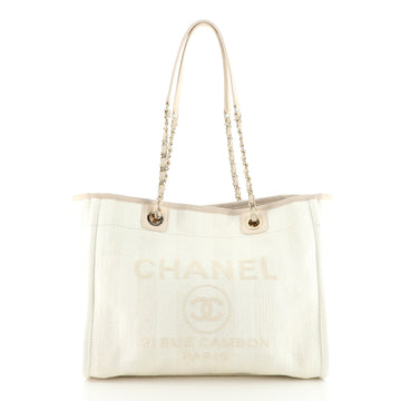 Chanel Deauville Tote Raffia Small