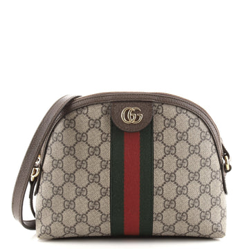 Gucci Ophidia Dome Shoulder Bag GG Coated Canvas Small