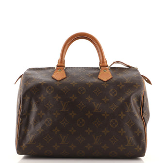Louis Vuitton Speedy Handbag Monogram Canvas 30