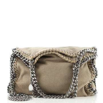 Stella McCartney Falabella Fold Over Crossbody Bag Shaggy Deer Mini