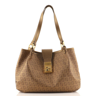 Fendi Chiusura Tote Zucchino Coated Canvas Medium