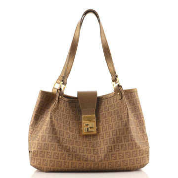 Fendi Chiusura Tote Zucchino Coated Canvas Medium