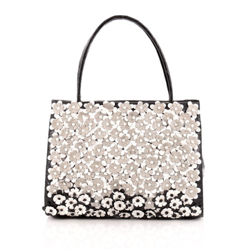 Nancy Gonzalez Wallis Floral Tote Crocodile Medium