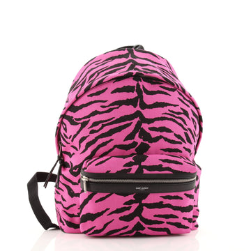 Saint Laurent City Backpack Printed Canvas