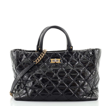 Chanel Reissue Shopping Tote Quilted Glazed Calfskin Large