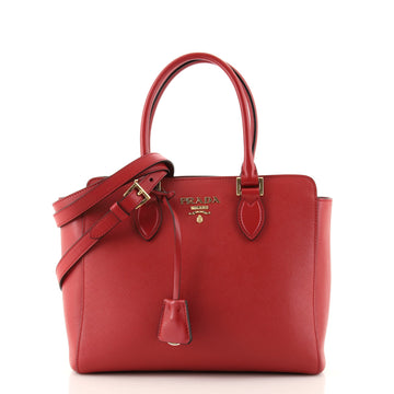 Prada Convertible Zip Tote Saffiano Leather Small