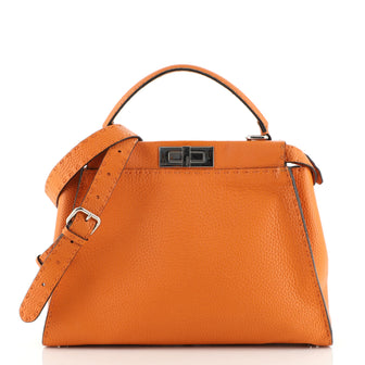 Fendi Selleria Peekaboo Bag Rigid Leather Regular