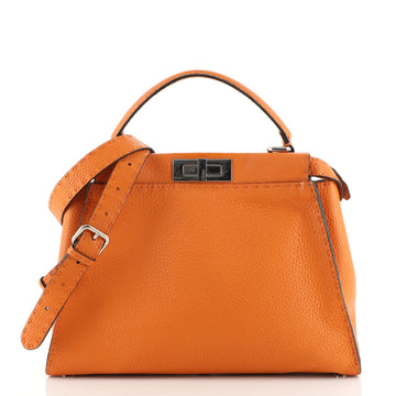 Fendi Selleria Peekaboo Bag Rigid Leather Regular