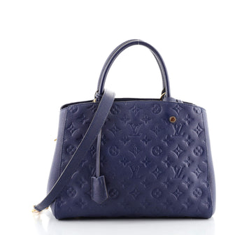 Louis Vuitton Montaigne Handbag Monogram Empreinte Leather MM