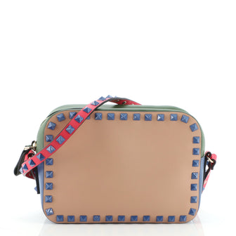 Valentino Rockstud Camera Crossbody Bag Leather