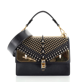 Fendi Monster Kan I Bag Studded Leather Medium