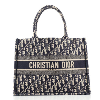 Christian Dior Book Tote Oblique Canvas Small