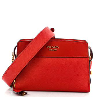 Prada Esplanade Crossbody Bag Saffiano with City Calf Small