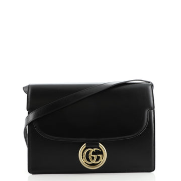 Gucci GG Ring Shoulder Bag Leather Medium
