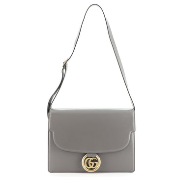 Gucci GG Ring Shoulder Bag Leather Medium