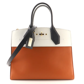 Louis Vuitton City Steamer Handbag Leather MM