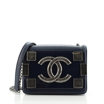 Chanel Boy Brick Flap Bag Lambskin and Plexiglass Mini