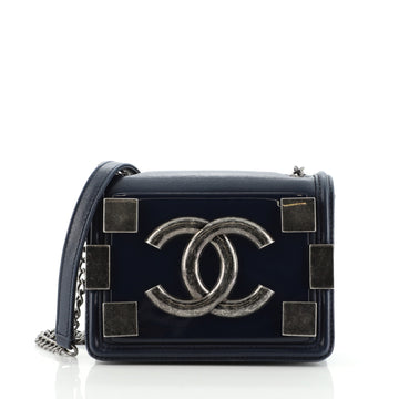 Chanel Boy Brick Flap Bag Lambskin and Plexiglass Mini