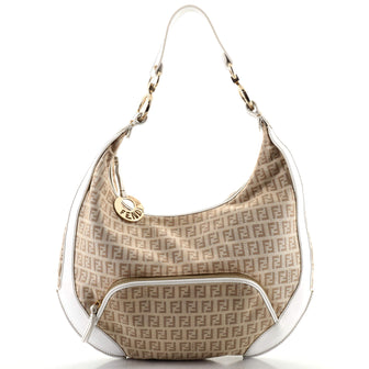 Fendi Chef Pocket Hobo Zucchino Canvas
