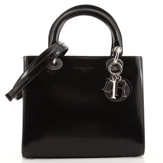 Christian Dior Vintage Lady Dior Bag Patent Medium