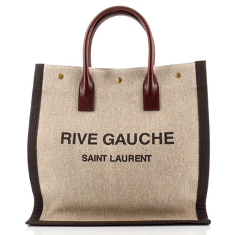 Saint Laurent Rive Gauche Shopper Tote Canvas Tall