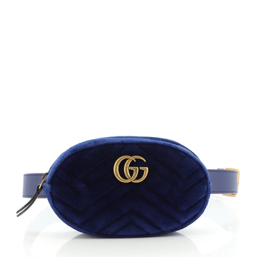 Gucci GG Marmont Belt Bag Matelasse Velvet