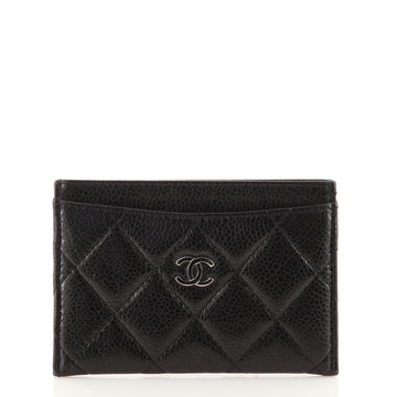 Chanel Classic Card Holder Quilted Caviar