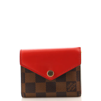 Louis Vuitton Zoe Wallet Damier and Leather