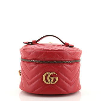 Gucci GG Marmont Vanity Backpack Matelasse Leather Mini