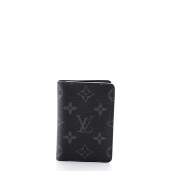 Louis Vuitton Pocket Organizer Monogram Eclipse Canvas