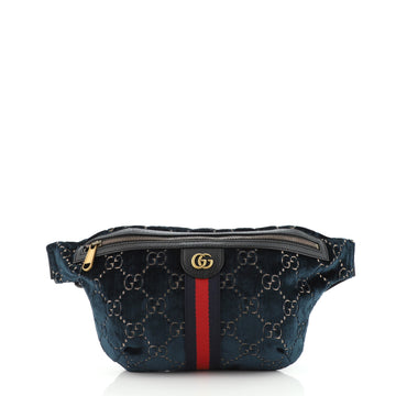 Gucci Ophidia Zip Belt Bag GG Velvet