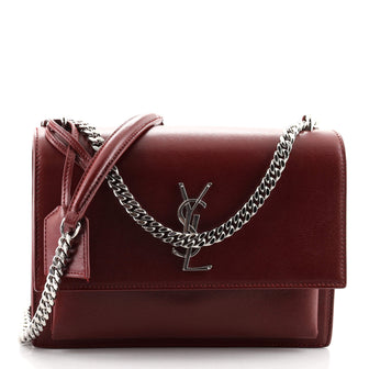 Saint Laurent Sunset Crossbody Bag Leather Medium