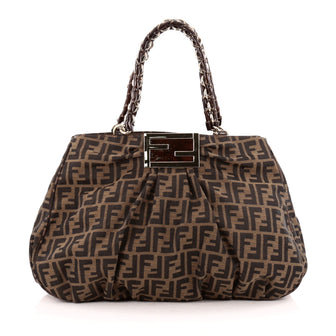 Fendi Mia Tote Zucca Canvas Large