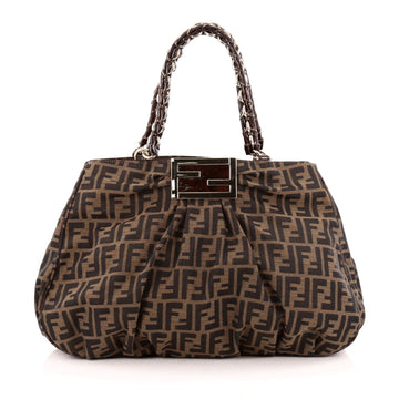 Fendi Mia Tote Zucca Canvas Large